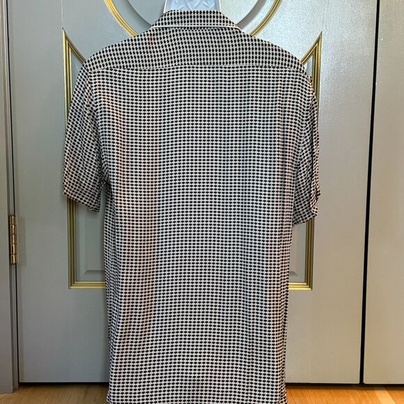 Men's Black and White Checkered Shirt - Picture 6 of 10